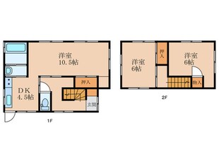 東大谷3丁目戸建の物件間取画像